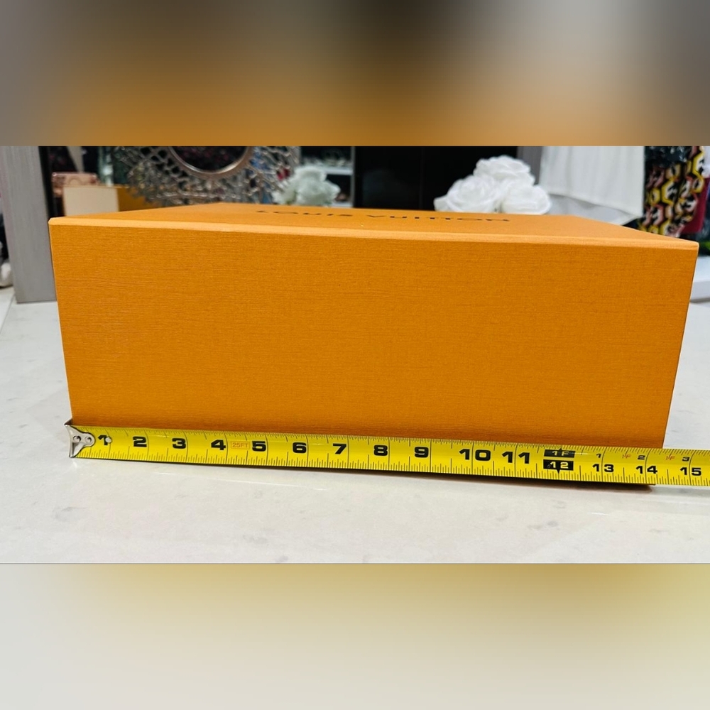 Empty Box Original Louis Vuitton Orange Branded Box - Picture 4 of 7